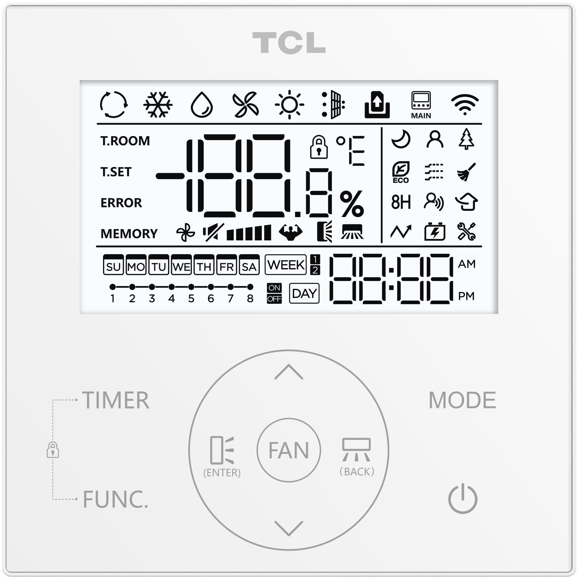 TCL TCD-12CHRH/DVI Multisplit kazettás beltéri egység (MO250641424 beépítőkerettel)