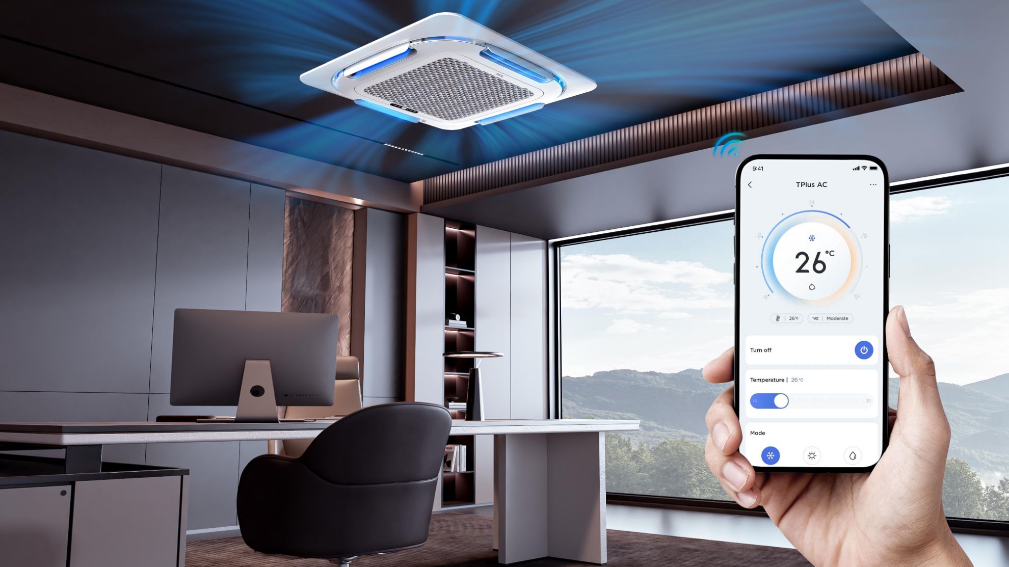 TCL U-MATCH TCD-18CHRH/DV Kazettás klímaszett (MO250641424 beépítőkerettel)