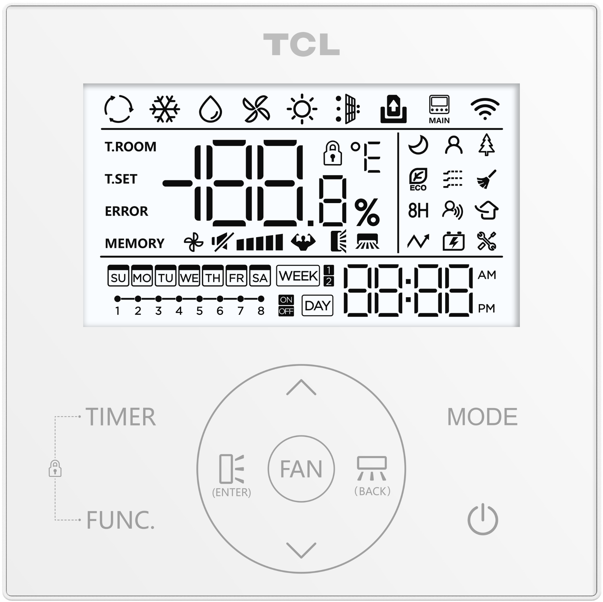 TCL U-MATCH TCD-18CHRH/DV Kazettás klímaszett (MO250641424 beépítőkerettel)